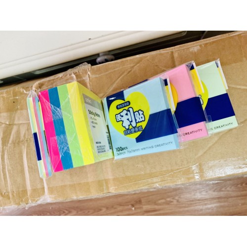 Post-it Notes 76mm x 76mm COLOR inserted post it note