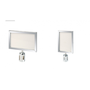 Retractable Barriers Sign Holder/ Crowd Control Queue Barrier Display/ Stainless