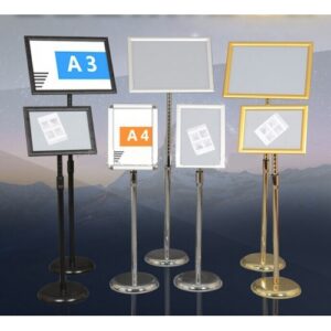 Display Stand Menu Stand Adjustable Height - A3