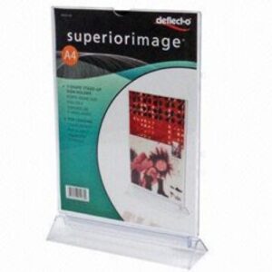 Menu Holder Acrylic Display A6 Free standing