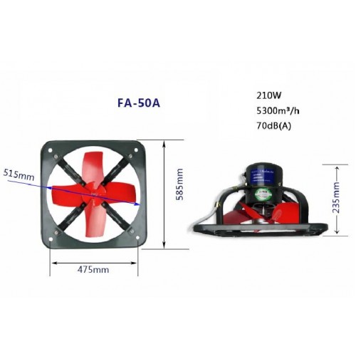 Ventilator Fan / Exhaust Fan 500mm Ventilating fan