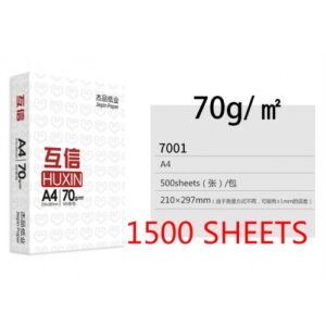 1500 sheets A4 70gsm Quality White Copy printing Paper 1500pcs office