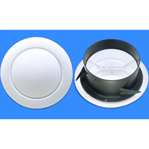 Plastic Ducting/ Bathroom Grille Exhaust 150mm 6in NEW round