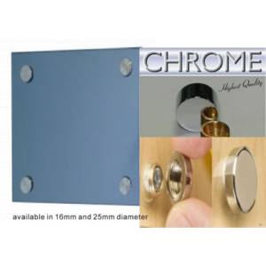 Mirror Screw + Cover Mirror Caps 25mm diameter