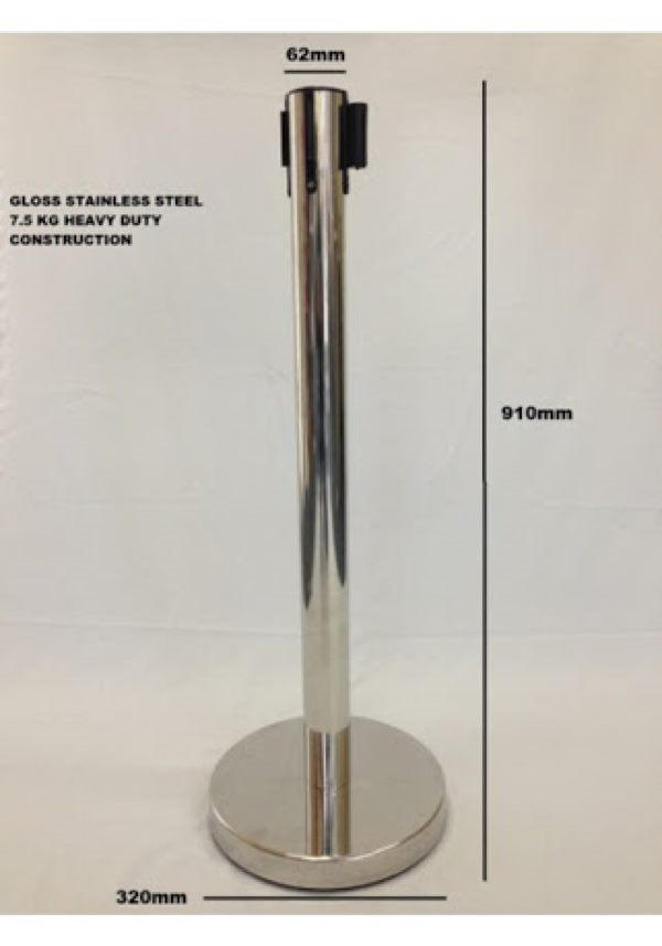 1 SET/1 pair Crowd Control Queue 2 Barriers Fence / Adjustable/ Stainless steel - Image 3