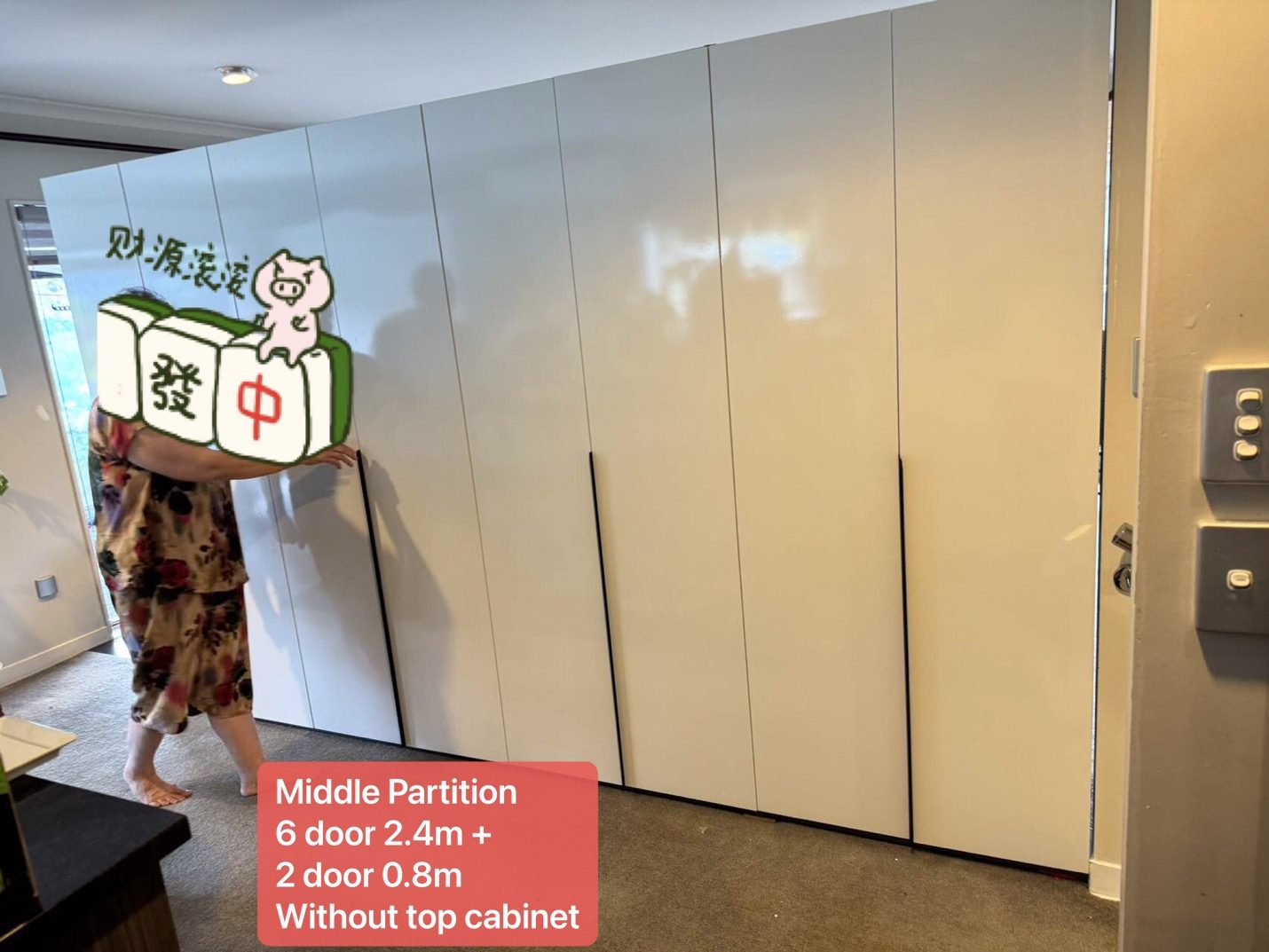 All sizes available in stock Quality Ikea style Wardrobe with TopCabinet White - Image 8