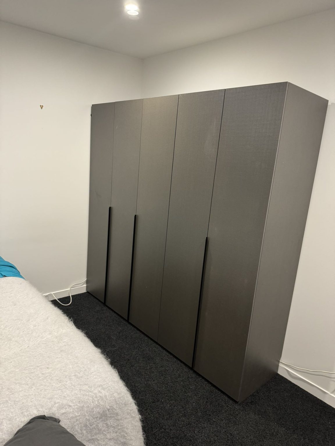 All sizes available in stock Quality Ikea style Wardrobe with TopCabinet White - Image 4