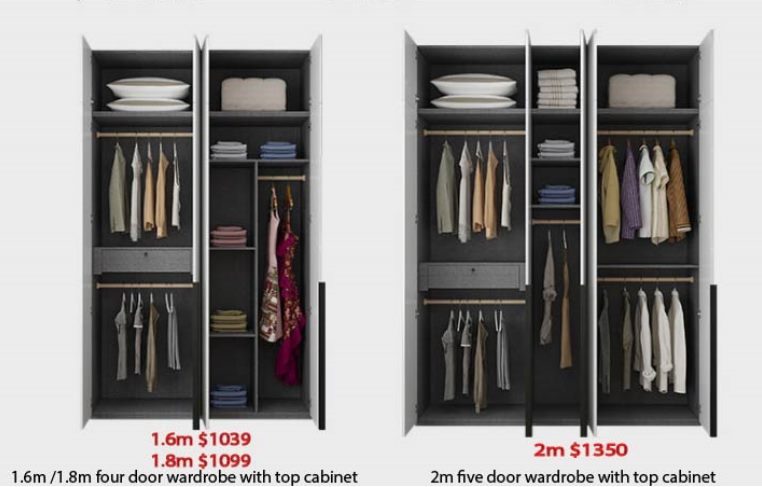 All sizes available in stock Quality Ikea style Wardrobe with TopCabinet White - Image 11