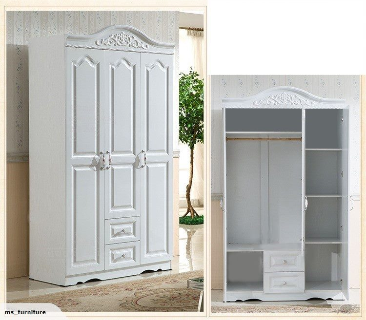 Quality French style 3-door Wardrobe white New ONLY $749 in stock