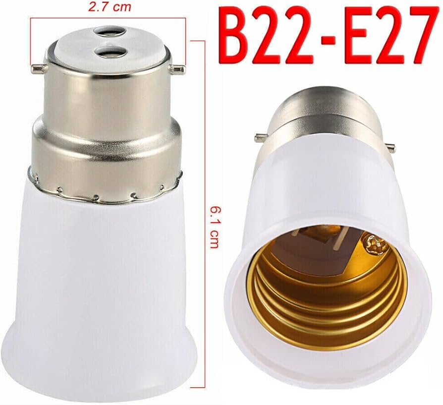 50% OFF SALE!!! Lamp converter B22 to E27 Adapter - white