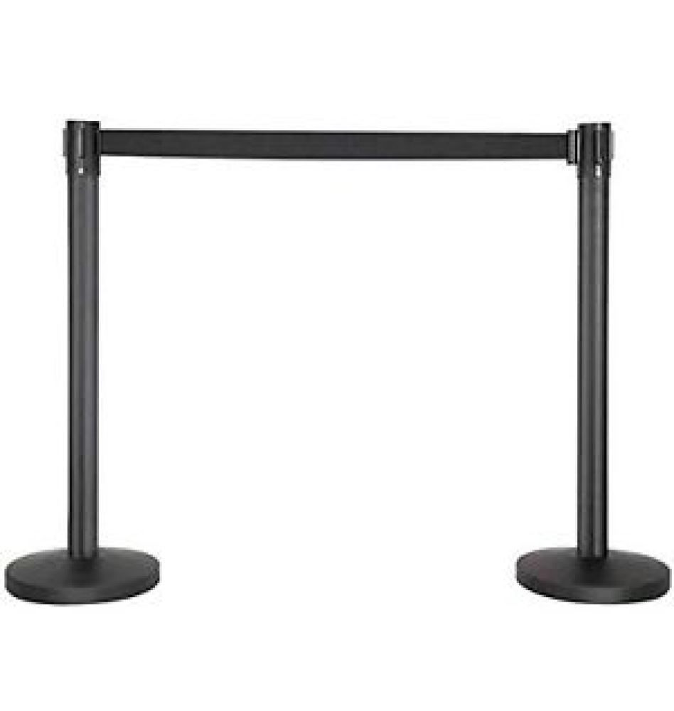 1 SET/1 pair Crowd Control Queue 2 Barriers Fence / Adjustable/ Matte Black - Image 3