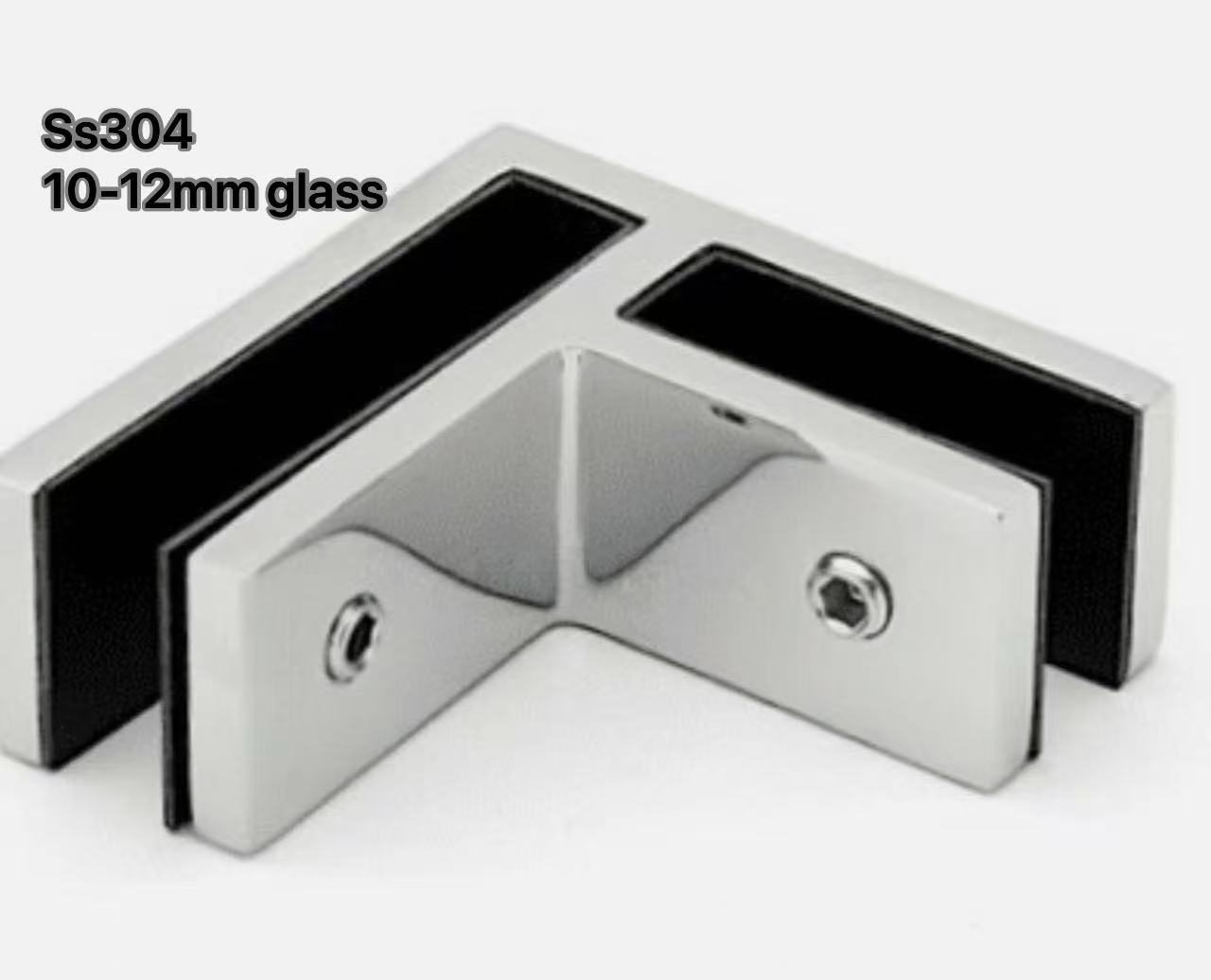 Glass joiner Glass Clamp straight 180degree Ss304-GlassFence Fitting - Image 5