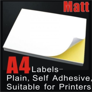 A4 sticker 100s pack matte suitable for Inkjet printer labels self adhesive