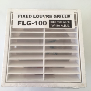 Rotating lid adjustable volume Plastic Ducting Bathroom Grille Exhaust 100mm 4in